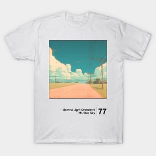 Mr Blue Sky / Minimalist Graphic Artwork Design T-Shirt